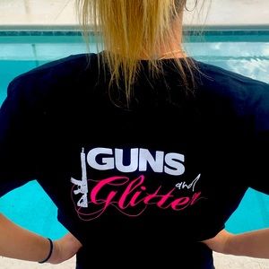 Guns and Glitter Next Level soft T shirt